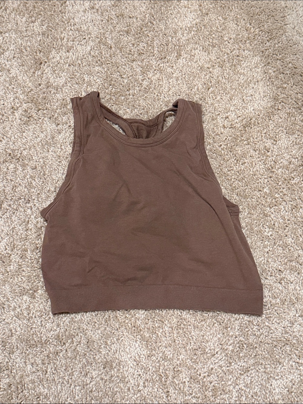 Gymshark Women’s Brown Sleeveless Tank Top